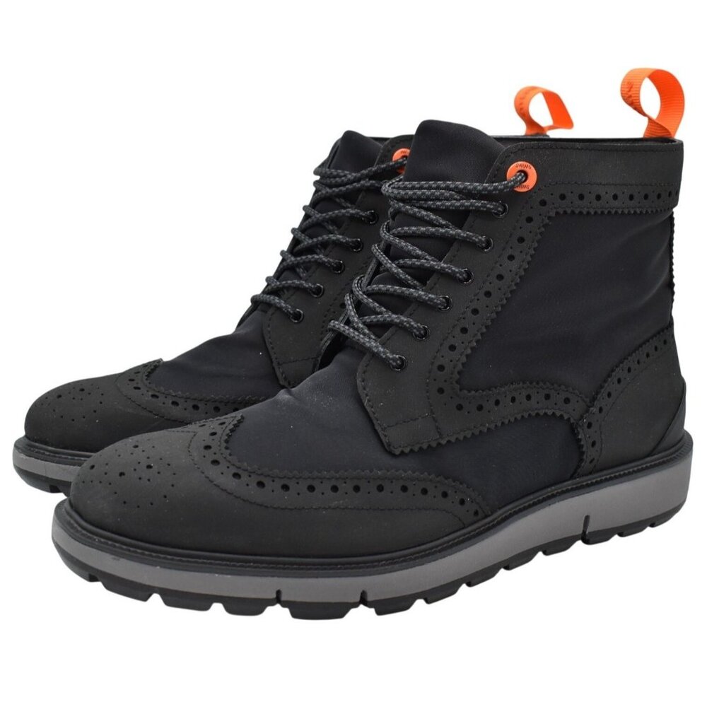 SWIMS Mens Size 9‎ Charles Classic Black Gray Waterproof Boots Shoes